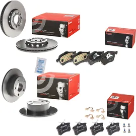 Brembo BREMSSCHEIBEN + BREMSBELÄGE HINTEN FÜR VW PASSAT VARIANT 3B6