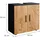 Vicco Waschbeckenunterschrank Irma 60 x 59 x 30 cm Anthrazit/Eiche