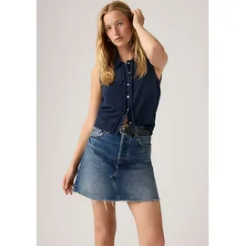 Levi's Jeansrock "DECONSTRUCTED SKIRT H1'26", Damen, Gr. 27, free lunch skirt, Web, Obermaterial: 100% Baumwolle, unifarben, regular fit ca. Mitte Oberschenkel, Röcke Jeansrock, im Five-Pocket Style