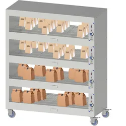 Beheizte regal mobil 180 CECM180 Casselin