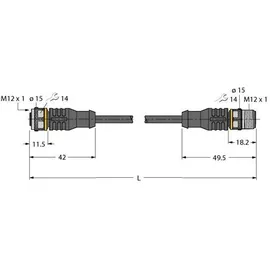 Turck Aktuator- u. Sensorleitung RKC4.4T-1 #6630923