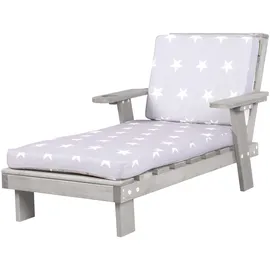 roba Gartenliege 85 x 55 x 54 cm Grau
