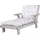 roba Gartenliege 85 x 55 x 54 cm Grau
