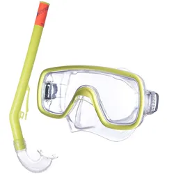 SALVAS Kinder Set Tropea Tauchmaske + Schnorchel Taucher Maske Schwimm Brille