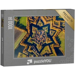 puzzleYOU Puzzle Puzzle 1000 Teile XXL „Festungsdorf Bourtange, Niederlande“, 1000 Puzzleteile, puzzleYOU-Kollektionen Holland