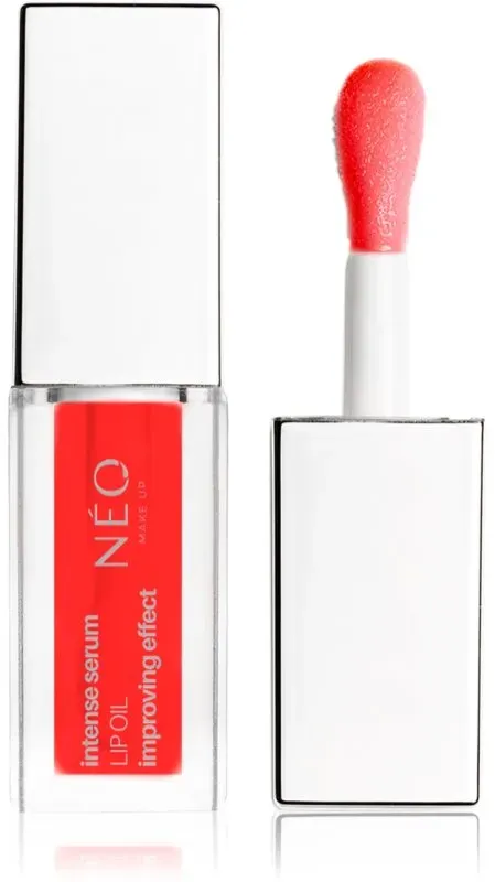 NEO MAKE UP Intense Serum Lip Oil nährendes Öl für Lippen Farbton 03 Strawberry 5 ml