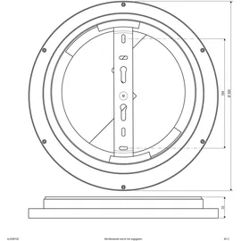 EVN ALR300102 1 LED-Panel 30 cm weiß