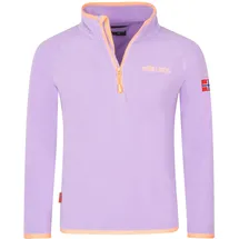TROLLKIDS Kids Nordland Half Zip 140, Violet Sorbet/Graphite - 140