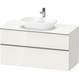 Duravit Waschtischunterschrank wandhängend „D-Neo“ 120 × 66,4 × 55 cm Weiß Hochglanz