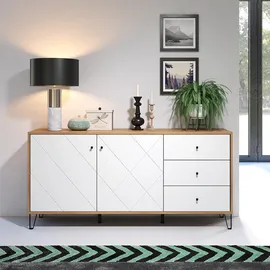 trendteam Sideboard weiß matt B/H/T: ca. 183x76x40 cm - Sideboards, Sideboards