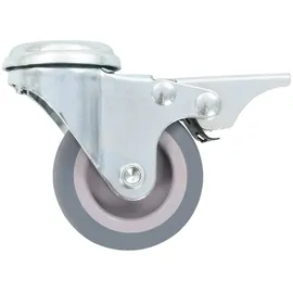 vidaXL Lenkrollen mit Bolzenloch und Doppelbremsen 4 Stk. 50 mm