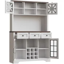 modfu Hochschrank mit Smart LED Beleuchtung 120 x 40 x 180 Weiß