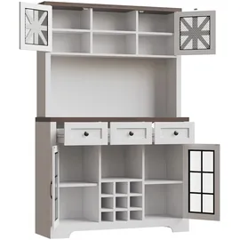 modfu Hochschrank mit Smart LED Beleuchtung 120 x 40 x 180 Weiß