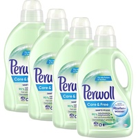 Perwoll Care und Free, Feinwaschmittel, 80 (4 x 20) Waschladungen, mit Mizellenwasser für empfindliche Haut und Allergiker geeignet