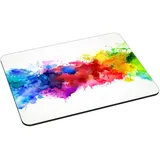 PEDEA Gaming und Office Mauspad - 220 x 180 mm - mit vernähten Rändern und rutschfester Unterseite, color blob