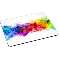 PEDEA Gaming und Office Mauspad - 220 x 180 mm - mit vernähten Rändern und rutschfester Unterseite, color blob