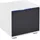 Priess Nachtkommode PRIESS, schwarz (weiß, schwarz hochglanz), B:41cm H:37cm T:38cm, Sideboards, mit LED-Beleuchtung und Push-to-open