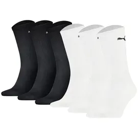 Puma Socken Unisex 6er Pack Bequem sitzend bunt|weiß 47-49