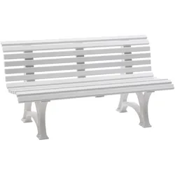 gartenmoebel-einkauf Bank HELGOLAND 3-sitzer, Kunststoff weiss