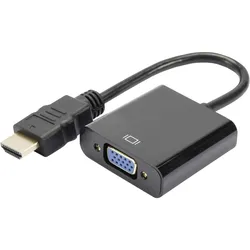 DIGITUS - Video- / Audio-Adapter - HDMI / VGA / Audio - HDMI (M) bis HD-15 (VGA)...