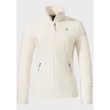 Schöffel Fleece Jk Style Ash WMS, leichte Fleecejacke aus wärmendem Tecnopile, schnelltrocknende Outdoorjacke mit 2-Wege-Stretch, whisper white, 44