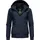 Ragwear Damen warme wasserdichte Winterjacke Outdoorjacke mit Kapuze Nuggie Melange Navy Gr. XXL - XXL