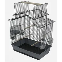 ollesch Vogelkäfig Wellensittich Kanarien 160 x 110 x 50 cm schwarz