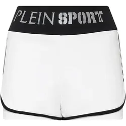PLEIN SPORT Damen Shorts W Jogging Shorts, Wei?, L