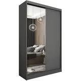masseno Schwebetürenschrank PATRIZIA 120 x 216 x 61 cm Grau