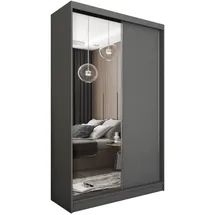 masseno Schwebetürenschrank PATRIZIA 120 x 216 x 61 cm Grau