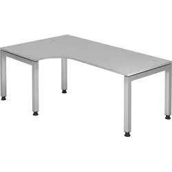 Hammerbacher Schreibtisch 200x120cm 90 Grad Grau