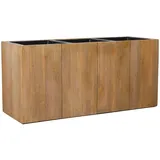 VIVANNO Pflanzkübel Pflanztrog Holz Maxi Braun (45x95x33)