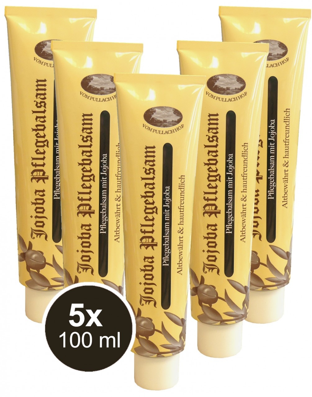 5x 100ml Jojoba Pflegebalsam Feuchtigkeitscreme Hautcreme Pullach Hof