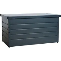 Estexo Metall Auflagenbox Kissenbox Gartentruhe Gartenbox Aufbewahrungsbox Anthrazit