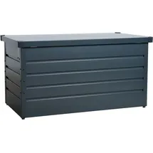 Estexo Metall Auflagenbox Kissenbox Gartentruhe Gartenbox Aufbewahrungsbox Anthrazit