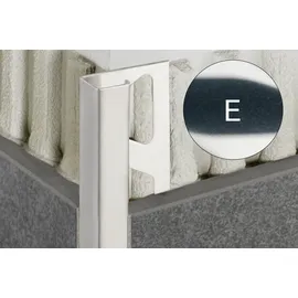 Schlüter Systems QUADEC-E Abschlussprofil Edelstahl V2A E 14 mm 2,50 m