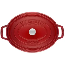 Staub Cocotte 29 cm oval kirschrot