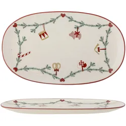 Bloomingville Yule Servierplatte, Weihnachten, L38,5xH2xB23 cm