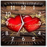 Bilder-Manufaktur BM wahlweise Funkwanduhr ODER Quarzwanduhr Funkwanduhren Funkuhr Wanduhr Funk ODER Quarz kein Ticken lautlos geräuschlos leise modern ohne Tickgeräusche MF14-9461-funk