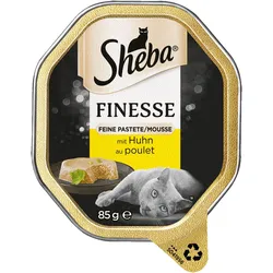 Sheba Finesse Feine Pastete 85 Gramm Katzennassfutter 44 x 85 Gramm Huhn