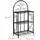Relaxdays Blumenregal klappbar 83 x 44,5 x 25 cm Schwarz