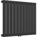 neu.haus Designheizkörper Nore 600 x 800 mm 616 W schwarz Mittelventil