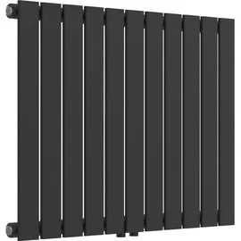 neu.haus Designheizkörper Nore 600 x 800 mm 616 W schwarz Mittelventil