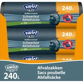 Swirl Profi Schwerlast-Abfallsäcke 240L, 5 Stück