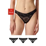 SNOCKS Tanga 3 St. Schwarz XL