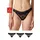 SNOCKS Tanga 3 St. Schwarz XL