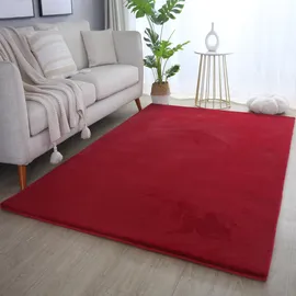 Ayyildiz Kurzflorteppich Pouffy 5100 Rot 60 cm x 110 cm