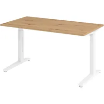 bümö Schreibtisch Serie-XB Asteiche / Weiß