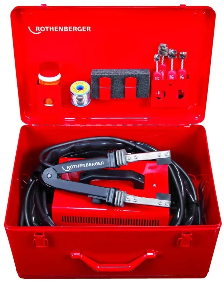 Rothenberger Elektro-Weichlöt-Set ROTHERM 2000, bis 54mm, 230V + ROSOL 3 Fittingslötpaste - 36702