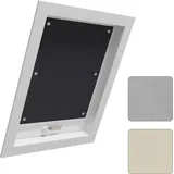 Woltu Thermorollo Dachfenster 60 x 93 cm Schwarz